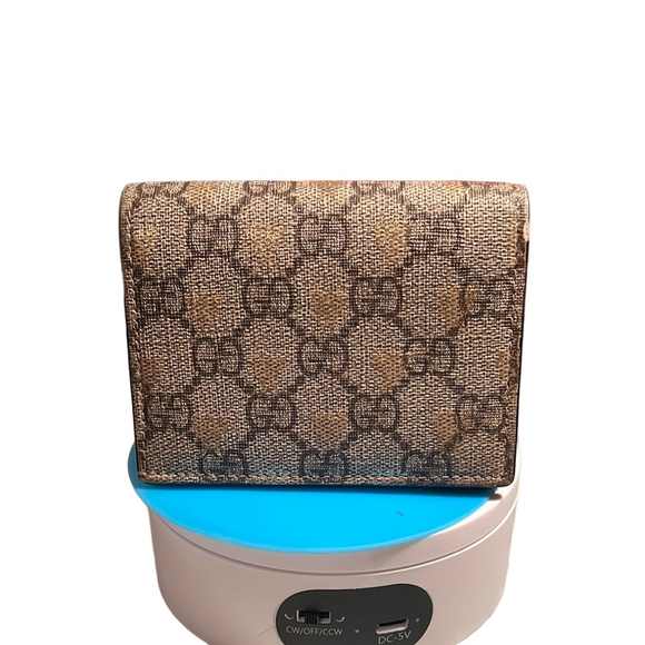 GUCCI Vintage Brown Monogram Leather Wallet EUC - Picture 10 of 10